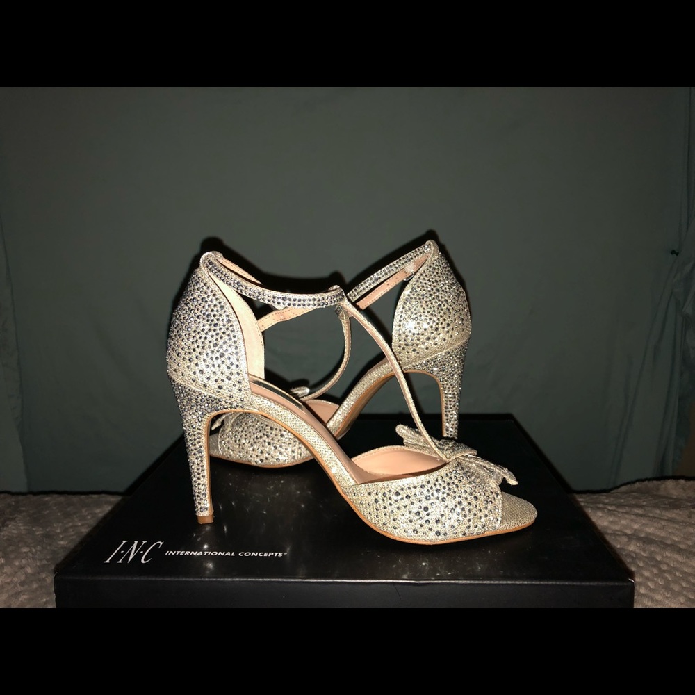 INC Champagne Sparkle Heels